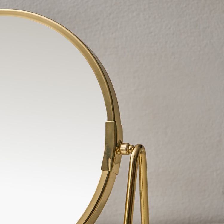 Opulence Edge Glass Double-Sided Table Mirror
