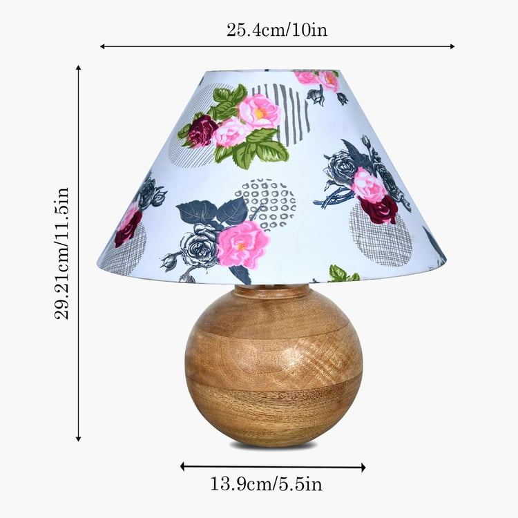 HOMESAKE Wooden Table Lamp