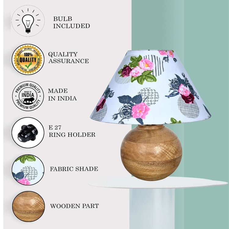 HOMESAKE Wooden Table Lamp
