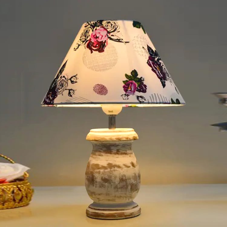 HOMESAKE Wooden Table Lamp