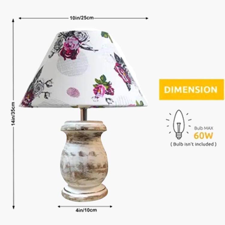 HOMESAKE Wooden Table Lamp