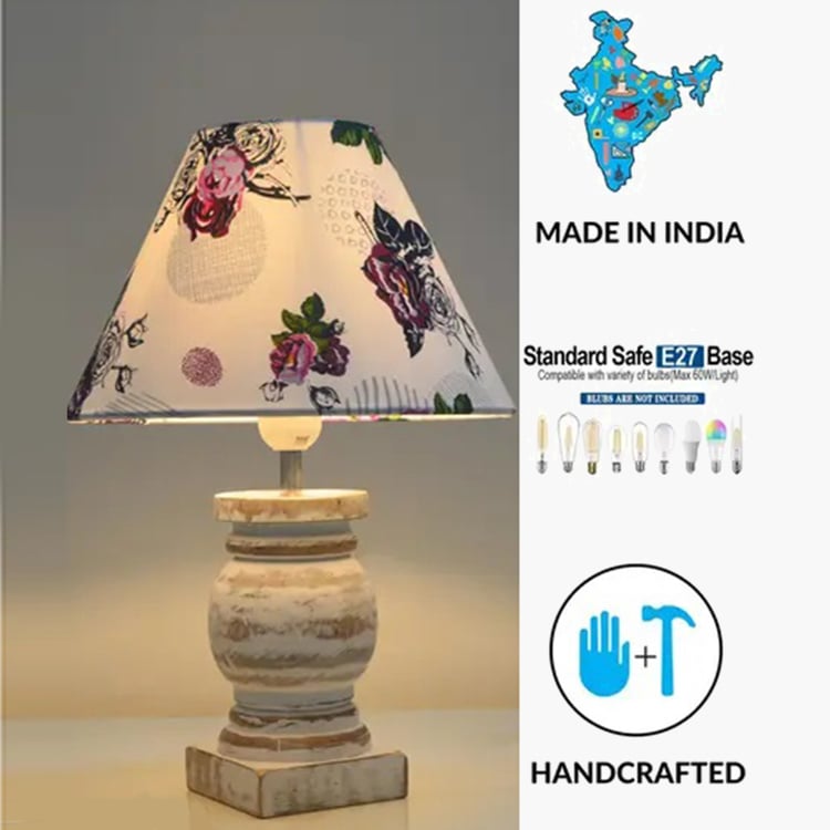 HOMESAKE Wooden Table Lamp