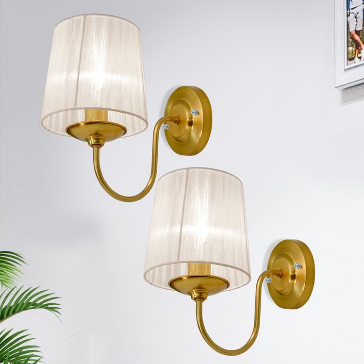 HOMESAKE Set of 2 Metal Wall Lamps