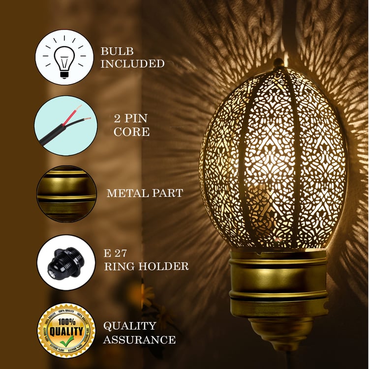 HOMESAKE Metal Cut-Out Wall Lamp