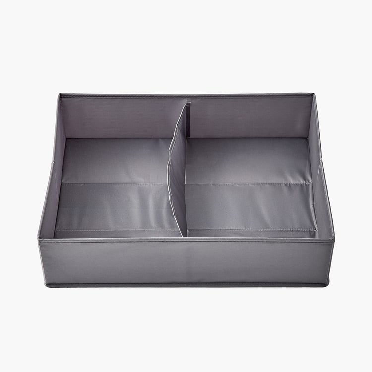 Regan Timber Polypropylene 2-Compartment Wardrobe Organiser