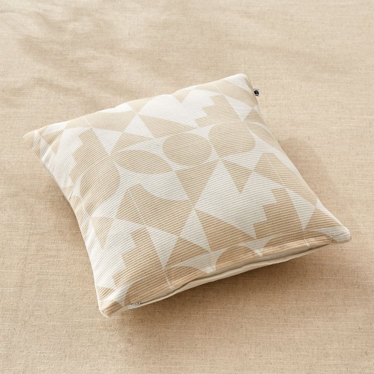 Stria Dune Set of 2 Geometric Print Cushion Covers - 40x40cm