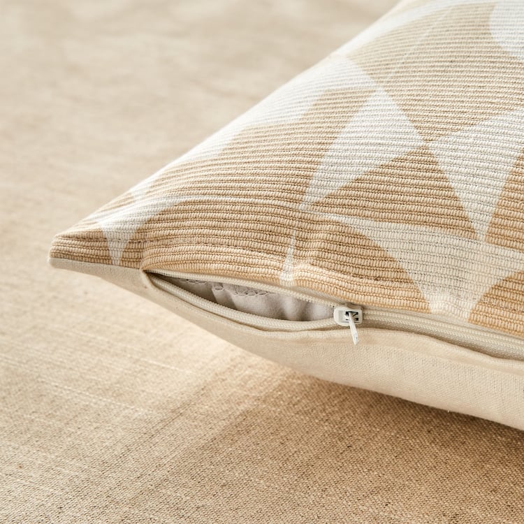 Stria Dune Set of 2 Geometric Print Cushion Covers - 40x40cm