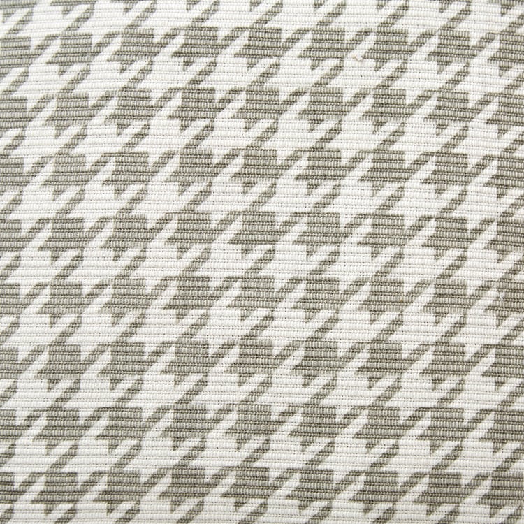 Stria Ash Set of 2 Houndstooth Print Cushion Covers - 40x40cm