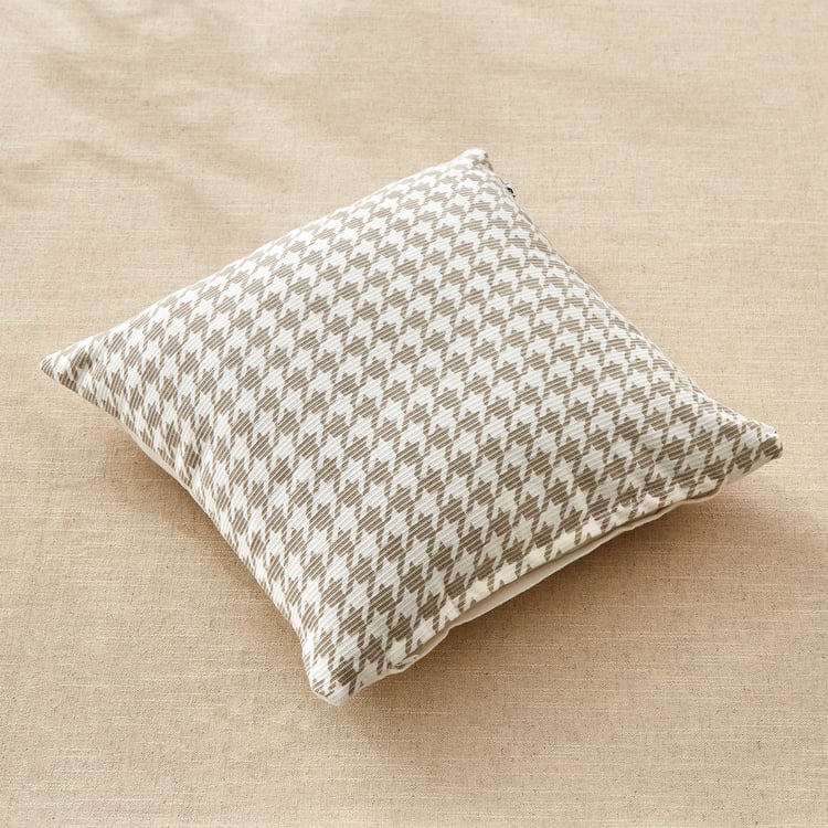 Stria Fauna Set of 2 Houndstooth Print Cushion Covers - 40x40cm