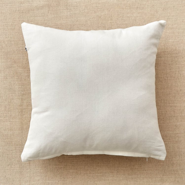 Stria Fog Set of 2 Geometric Print Cushion Covers - 40x40cm