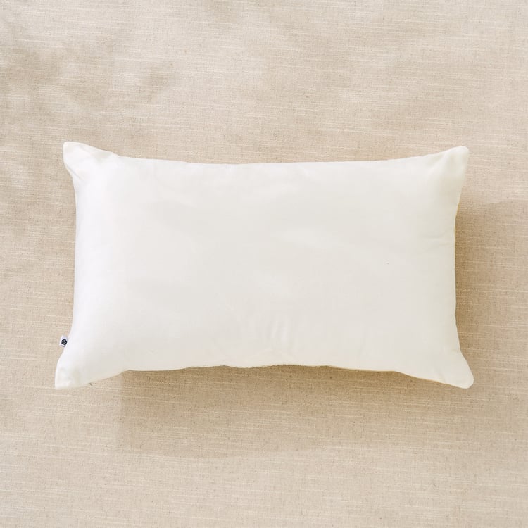 Opera Solar Velvet Embroidered Filled Cushion - 50x30cm