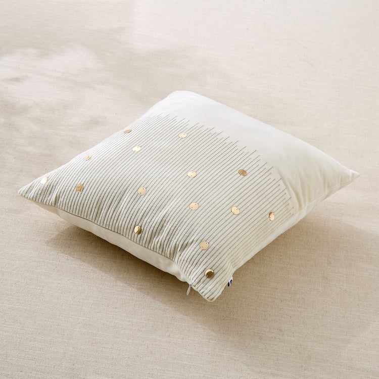 Opera Stellar Velvet Embellished Filled Cushion - 40x40cm