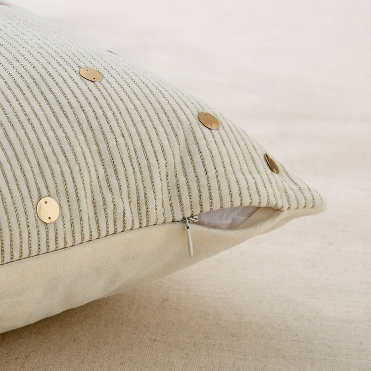 Opera Stellar Velvet Embellished Filled Cushion - 40x40cm