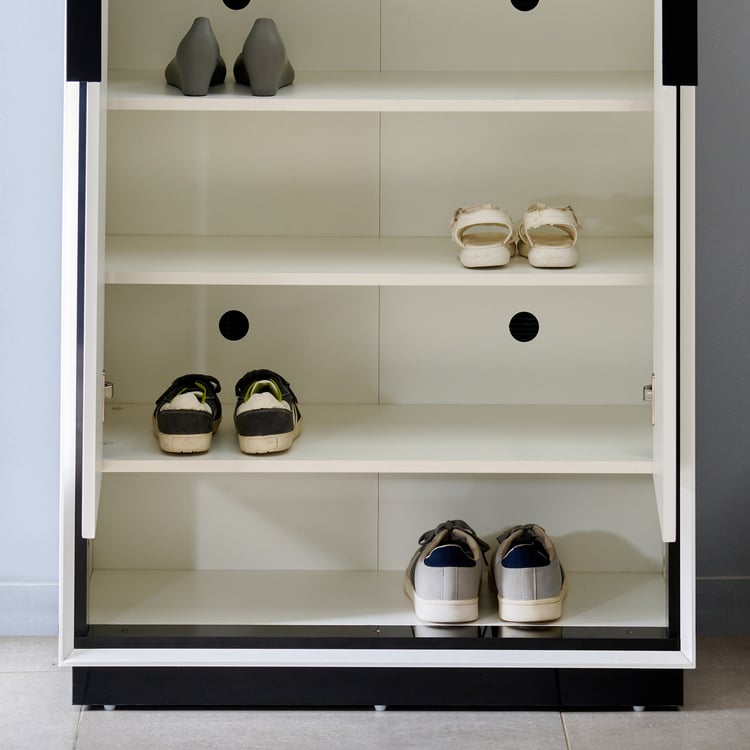 Sterling 10 Pairs Shoe Cabinet - White