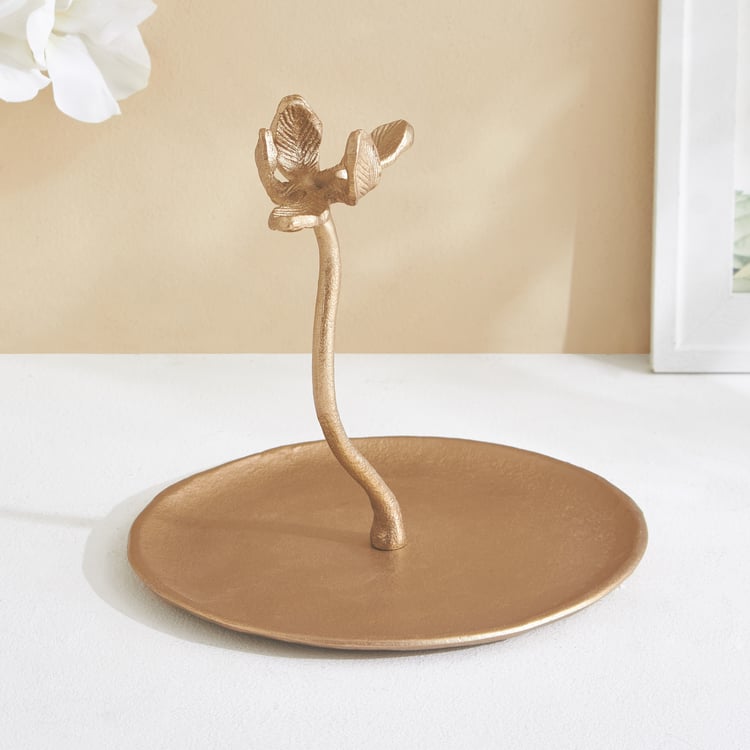 Windflower Fia Metal Flower Trinket Stand