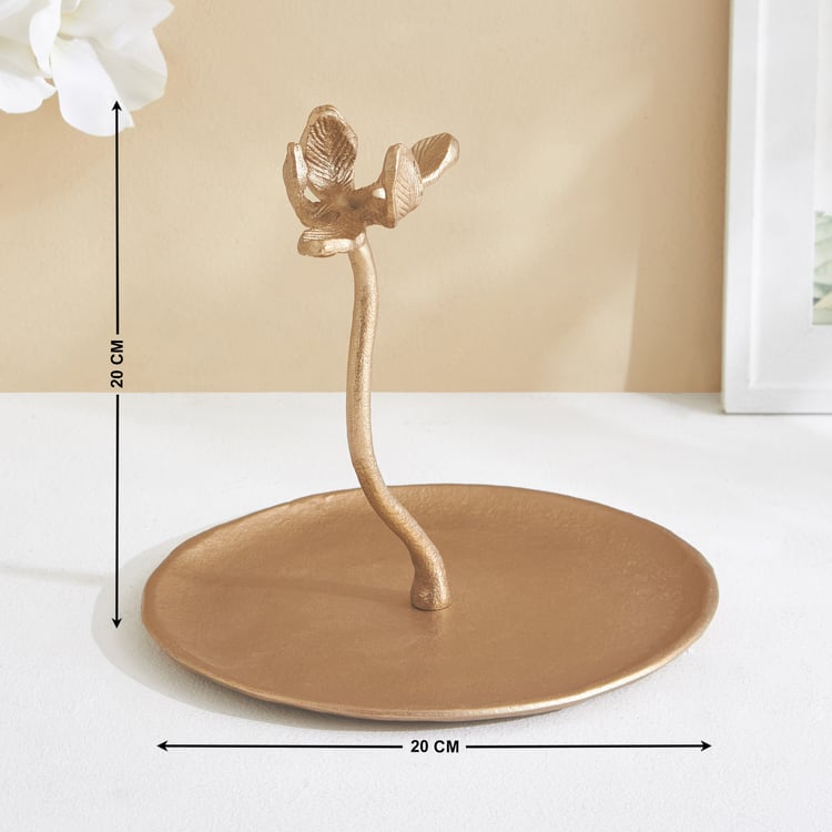 Windflower Fia Metal Flower Trinket Stand