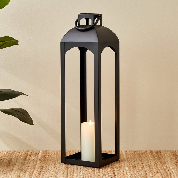 Bernina Monochrome Metal Floor Lantern