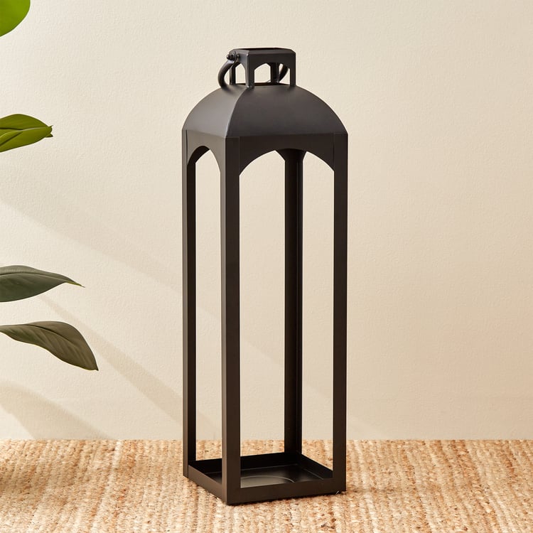 Bernina Monochrome Metal Floor Lantern