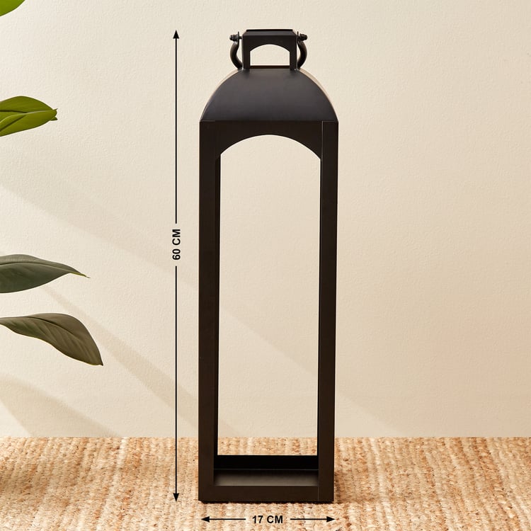 Bernina Monochrome Metal Floor Lantern