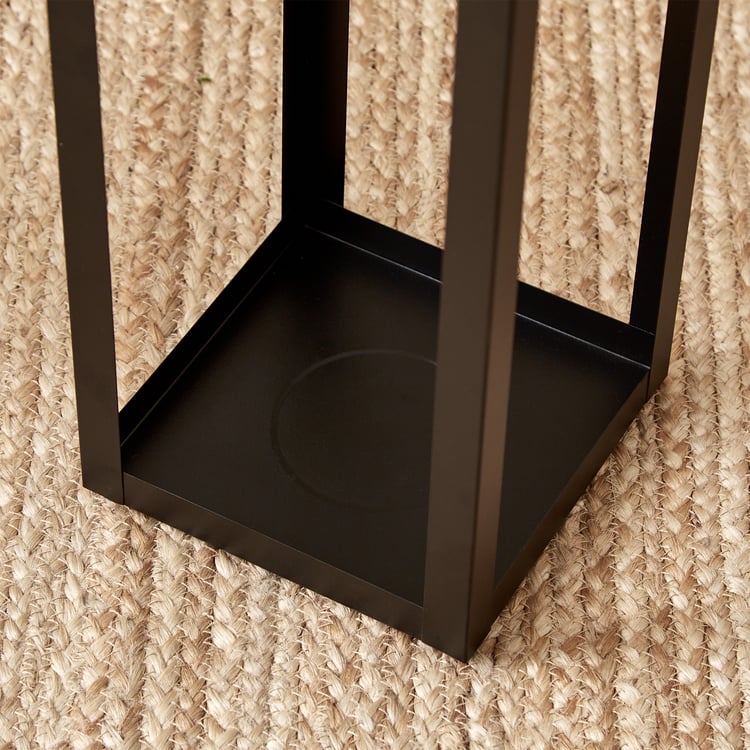 Bernina Monochrome Metal Floor Lantern