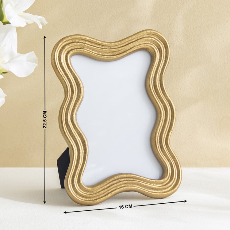Windflower Fia Metal Scallop Photo Frame - 16x22.5cm