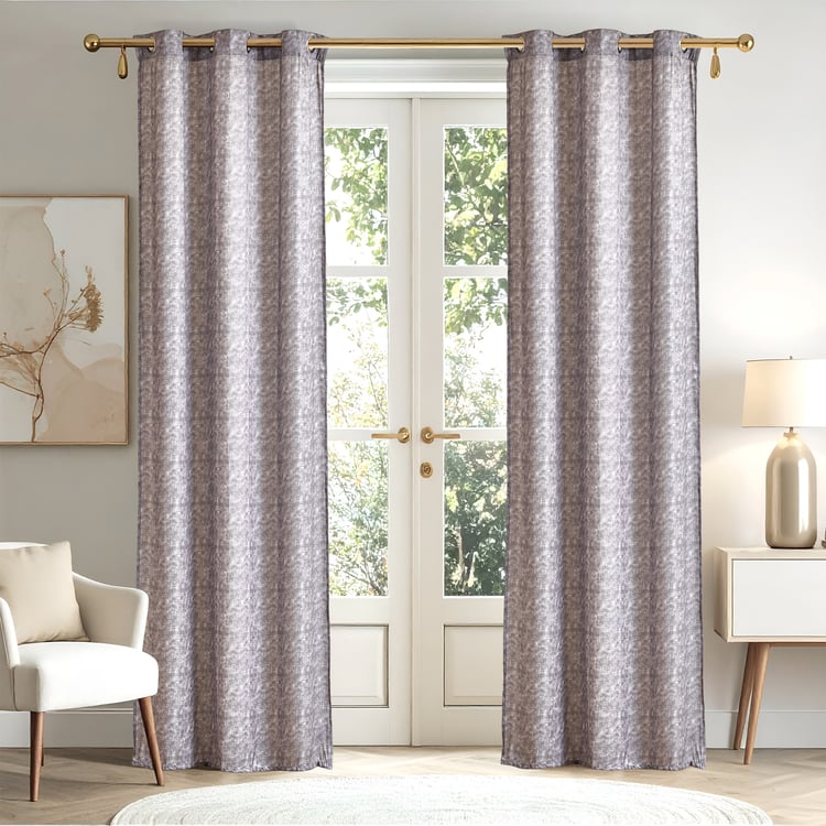 Pietra Zephir Set of 2 Printed Light Filtering Door Curtains - 9ft