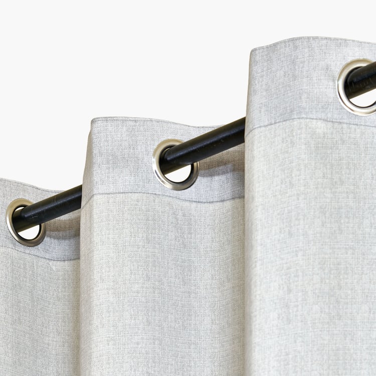 Pietra Etherea Set of 2 Printed Light Filtering Door Curtains - 9ft