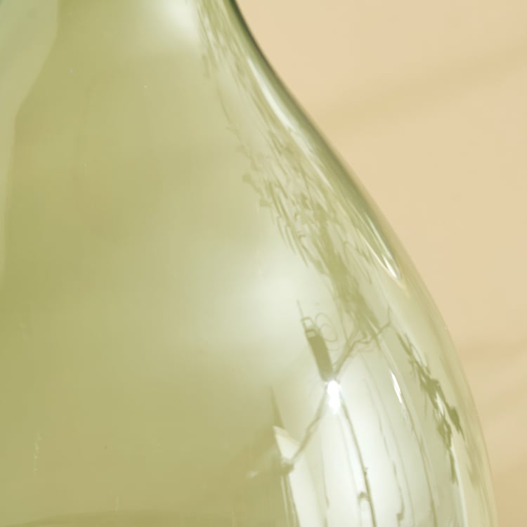 Botanica Flufois Glass Vase with Metal Rim