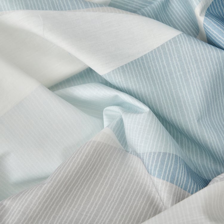 Iced Palace Cotton 180TC Printed 3Pcs King Fitted Bedsheet Set