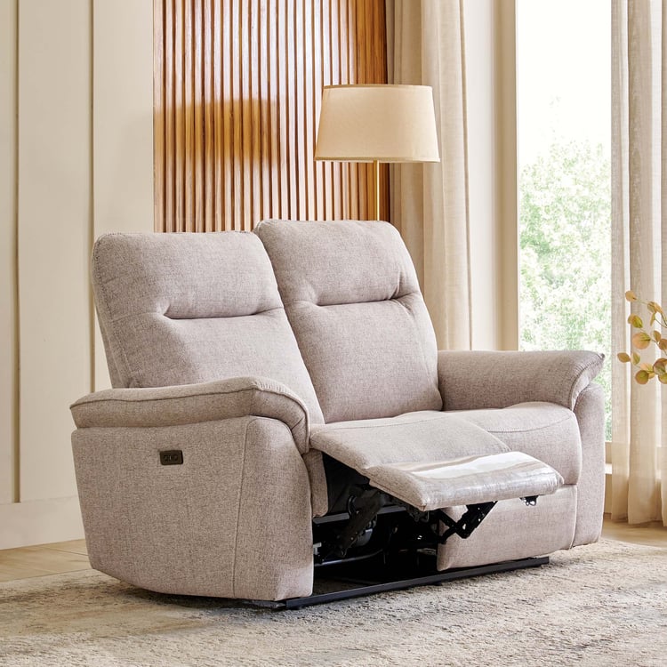 Artise Fabric 2-Seater Electric Recliner - Grey