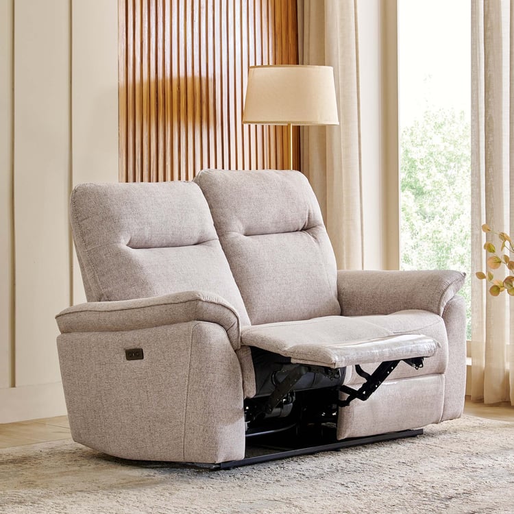 Artise Fabric 2-Seater Electric Recliner - Grey