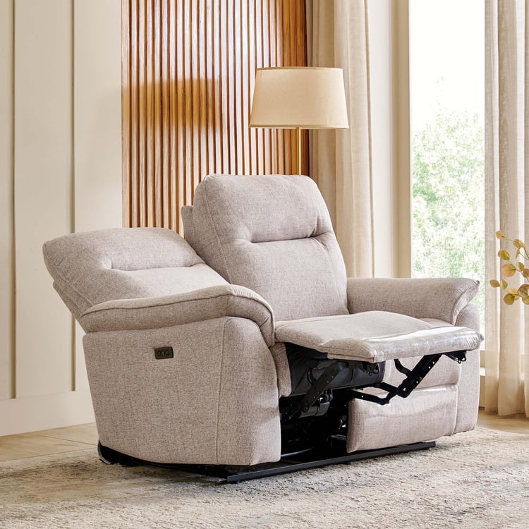Artise Fabric 2-Seater Electric Recliner - Grey