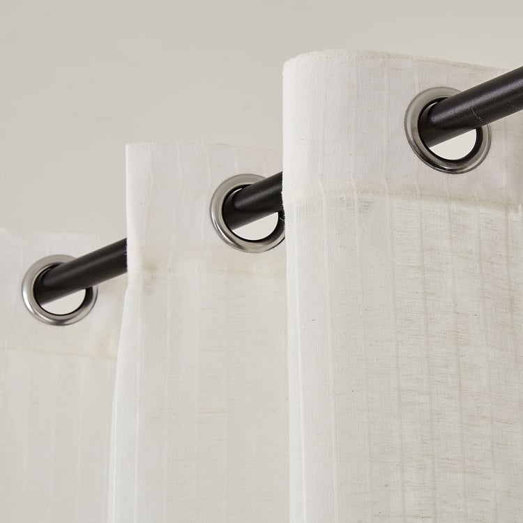 Chanderi Set of 2 Sheer Window Curtains