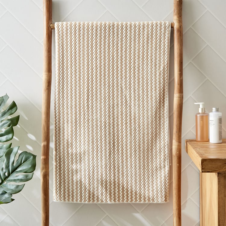 Emery Atelier Microfibre Striped Bath Towel - 70x140cm