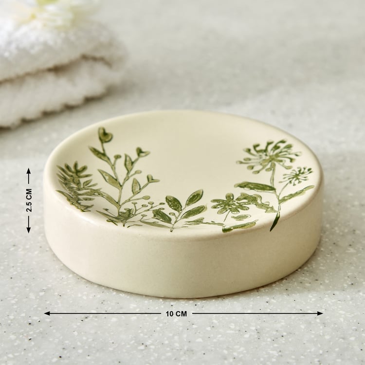 Nova Botanica Flora Ceramic Soap Dish