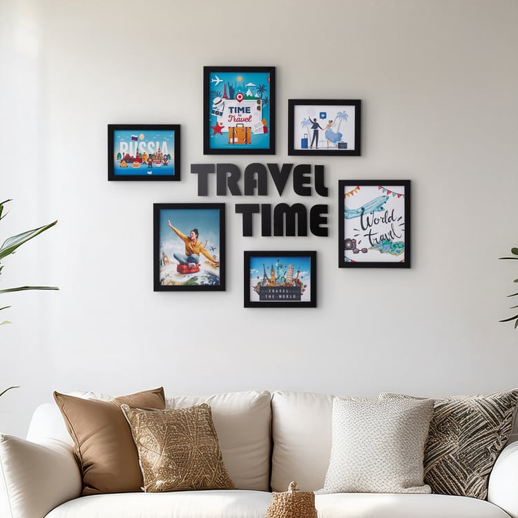 Corsica Spectrum Set of 6 Travel Picture Frames with Plaques