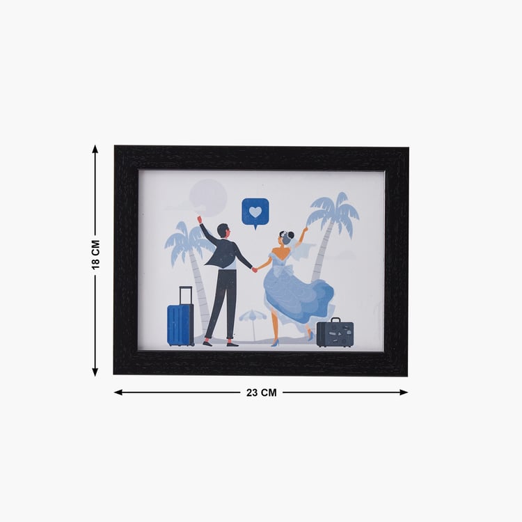 Corsica Spectrum Set of 6 Travel Picture Frames with Plaques