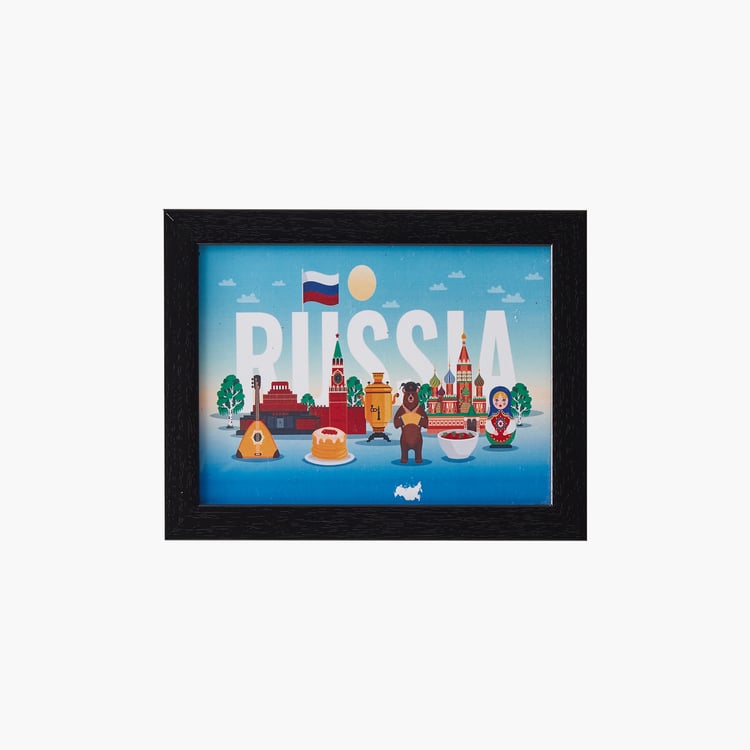 Corsica Spectrum Set of 6 Travel Picture Frames with Plaques