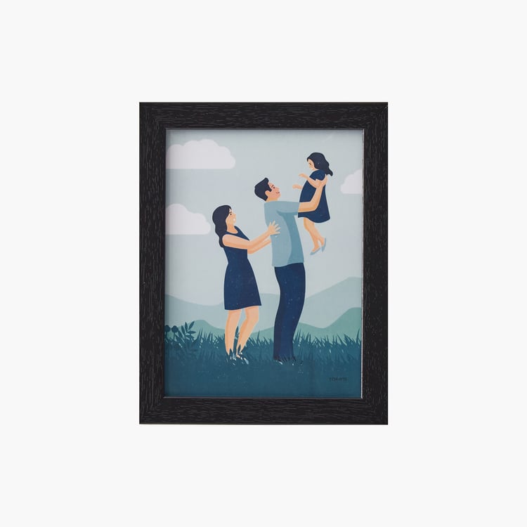 Corsica Spectrum Set of 10 Family Picture Frames with Plaques