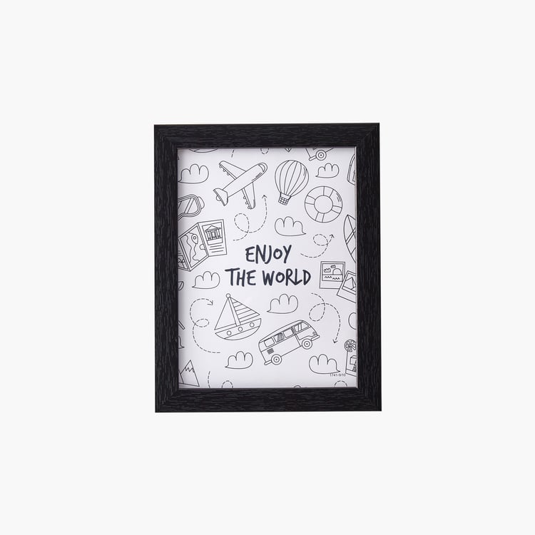Corsica Spectrum Set of 10 Travel Picture Frames with Plaques