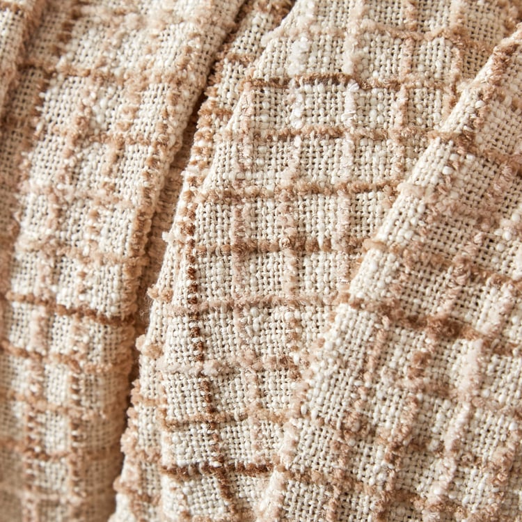 Sundried Sanctuary Whisp Cotton Checked Single Throw