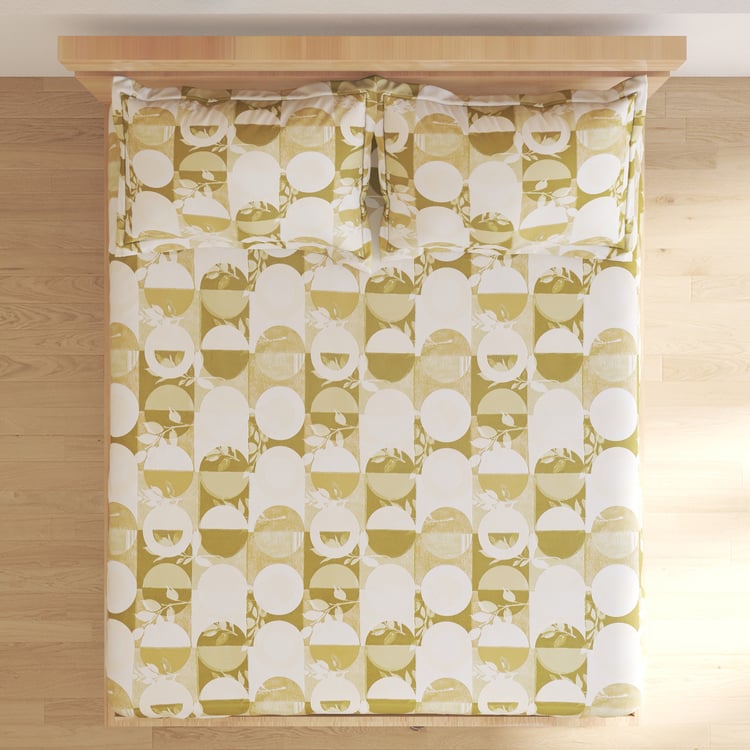 Botanica Cariad Cotton 144TC Printed 3Pcs Super King Bedsheet Set