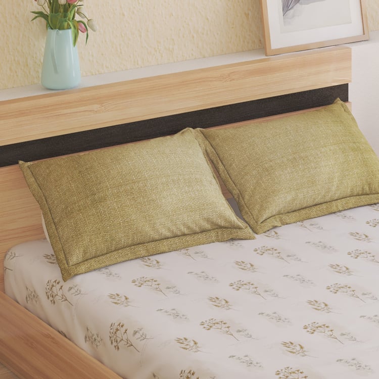 Botanica Elderwood Cotton 144TC Printed 3Pcs Super King Bedsheet Set