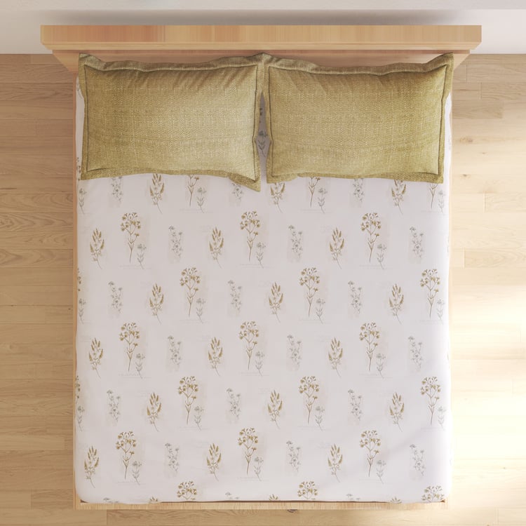Botanica Elderwood Cotton 144TC Printed 3Pcs Super King Bedsheet Set