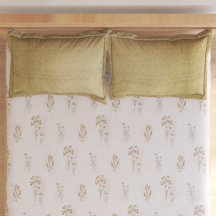 Botanica Elderwood Cotton 144TC Printed 3Pcs Super King Bedsheet Set