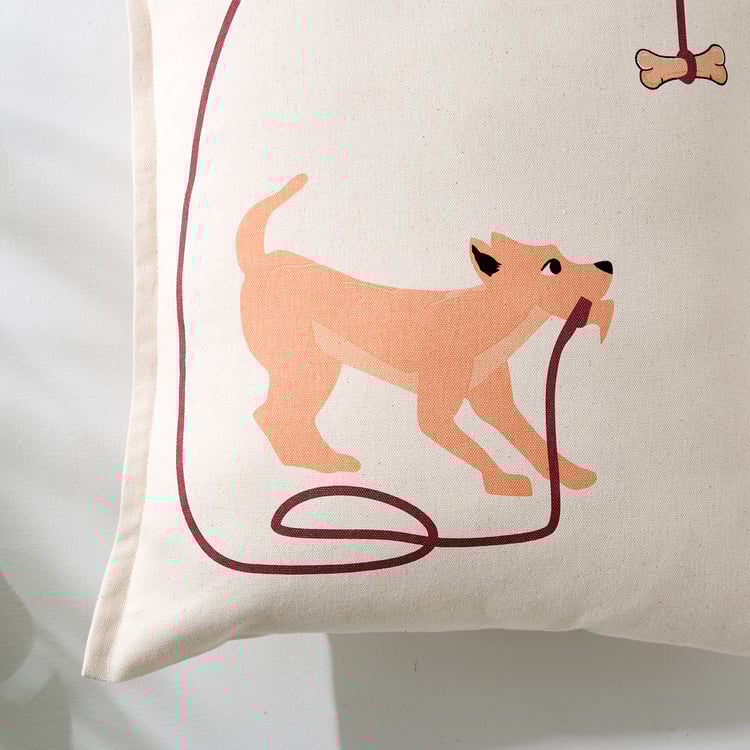 Garnet Dog Print Tote Bag