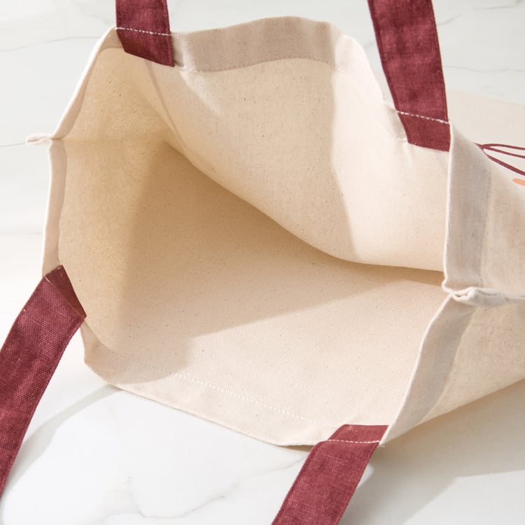 Garnet Dog Print Tote Bag