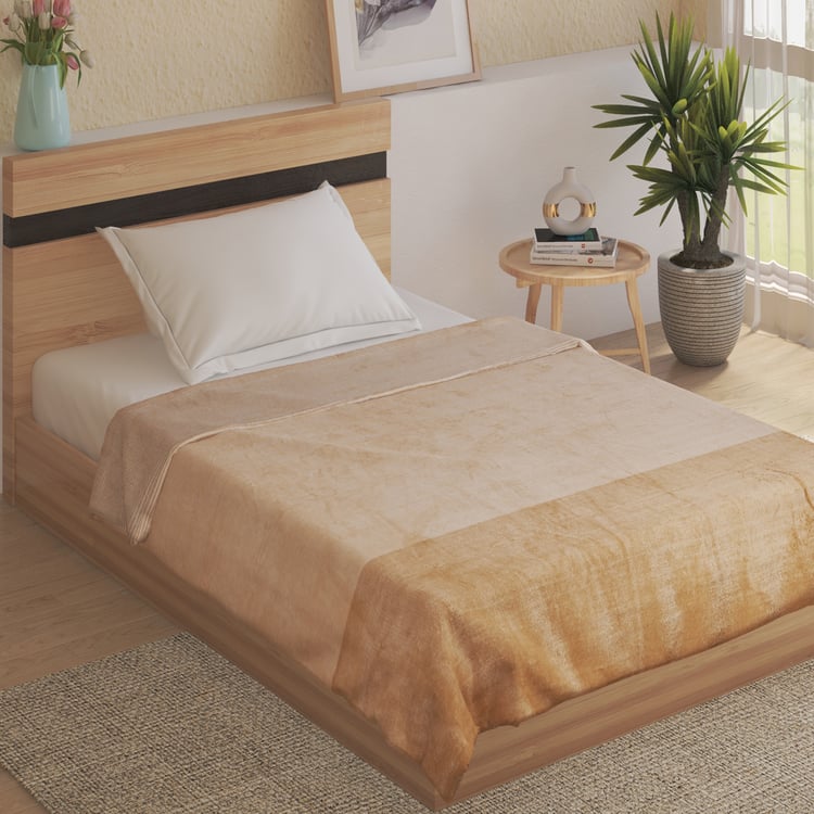 Radiant Gradiation Striped Flannel Single Blanket