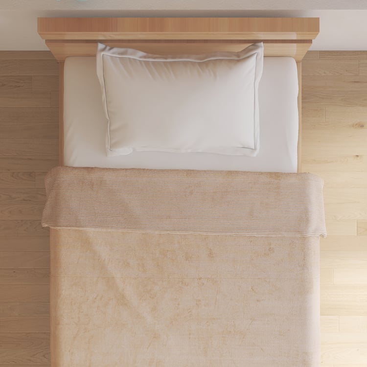 Radiant Gradiation Striped Flannel Single Blanket