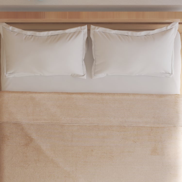 Radiant Gradation Striped Double Blanket